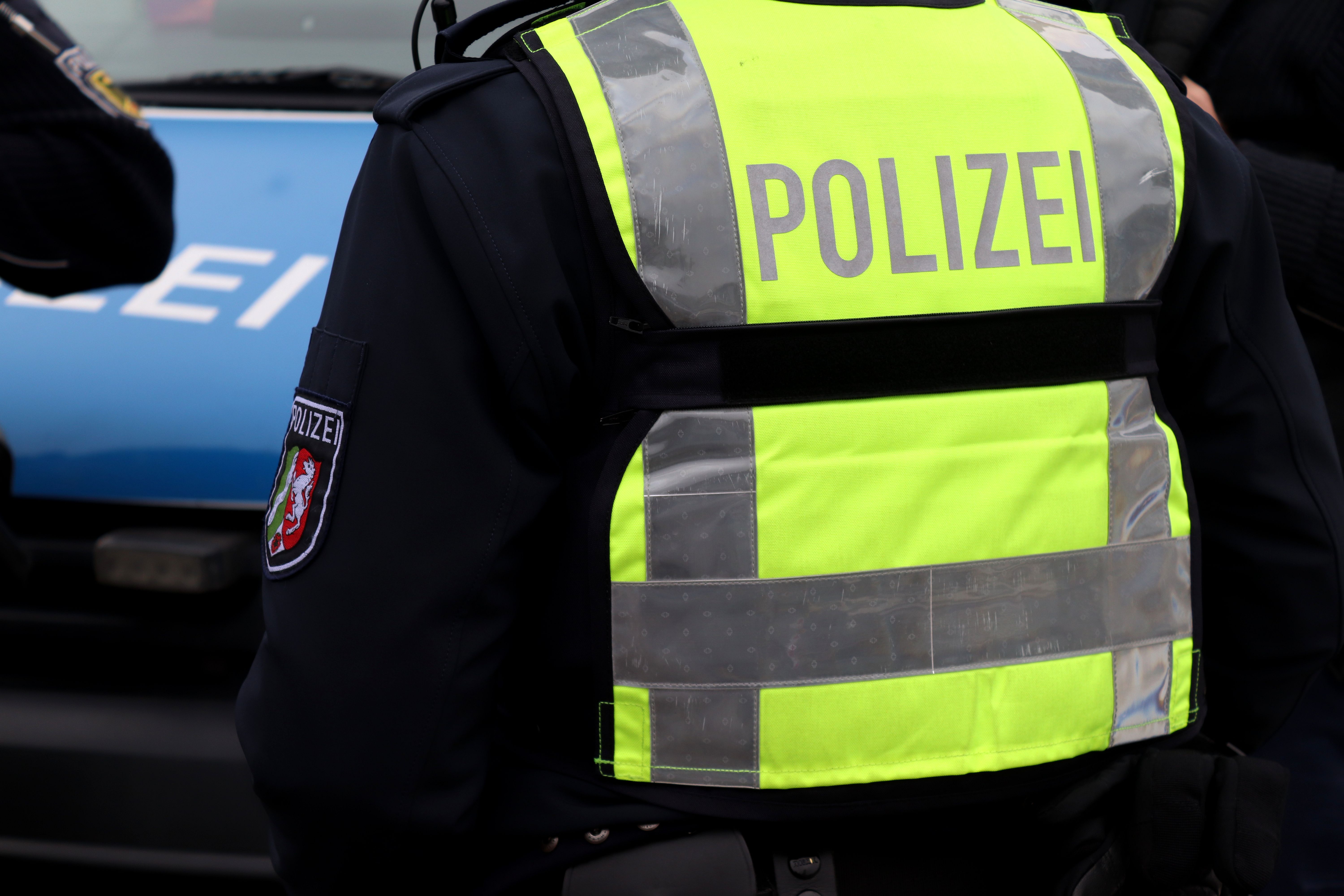 Polizei im Einsatz. 